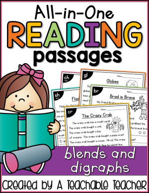 All-In-One Reading Passages : Blends and Digraphs